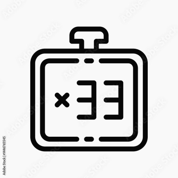 Obraz Design Illustration graphic of digital dhikr icon with line style. Suitable for UI, mobile design, web design, etc.