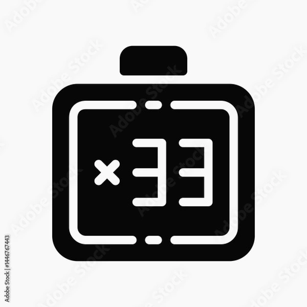Obraz Design Illustration graphic of digital dhikr icon with glyph style. Suitable for UI, mobile design, web design, etc.