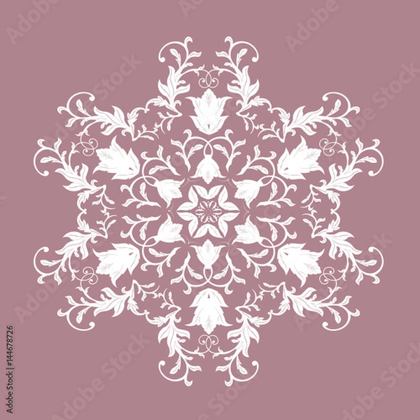 Fototapeta Abstract oriental ornament. Vintage classic seamless pattern Floral vector pattern