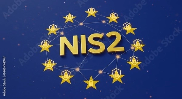 Obraz NIS2 Cybersecurity Regulation European Union Digital Network