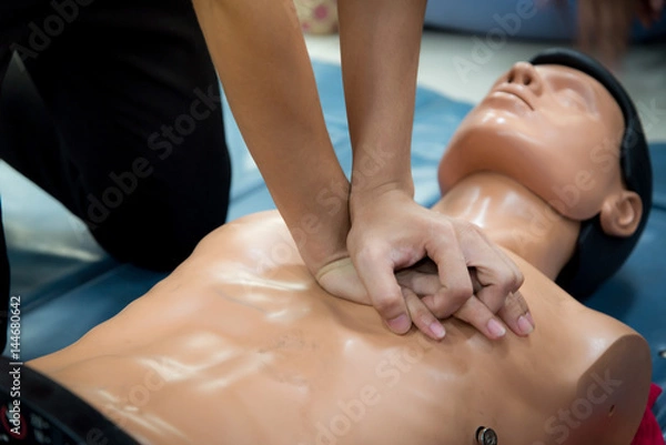 Fototapeta CPR First Aid Training Concept.