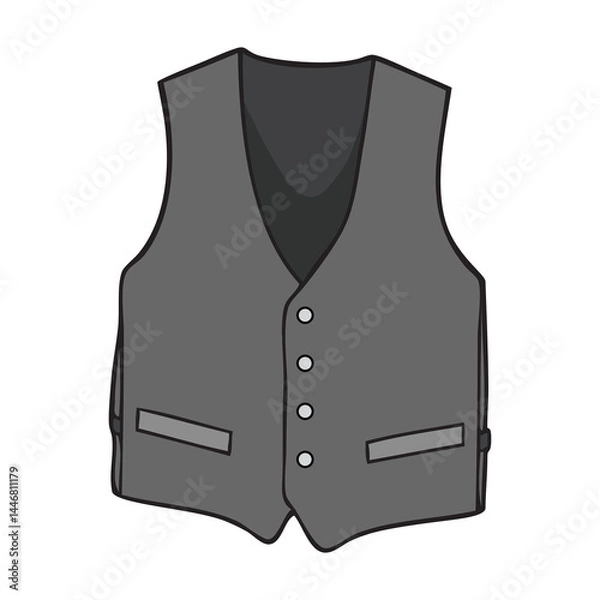 Obraz waistcoat vector illustration