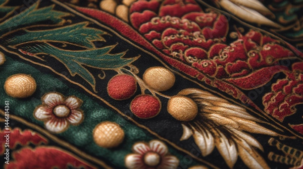Obraz Full Frame Shot Of Traditional Patterned Batik Parang