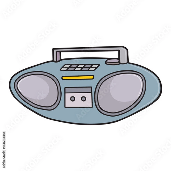 Obraz boombox vector illustration