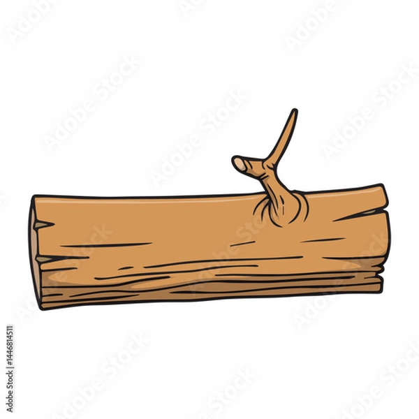 Obraz log vector illustration