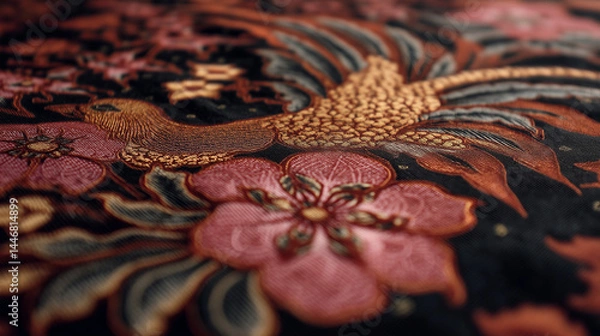 Fototapeta Full Frame Shot Of Traditional Patterned Batik Parang