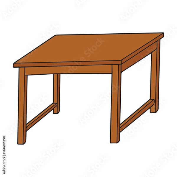 Obraz table vector illustration