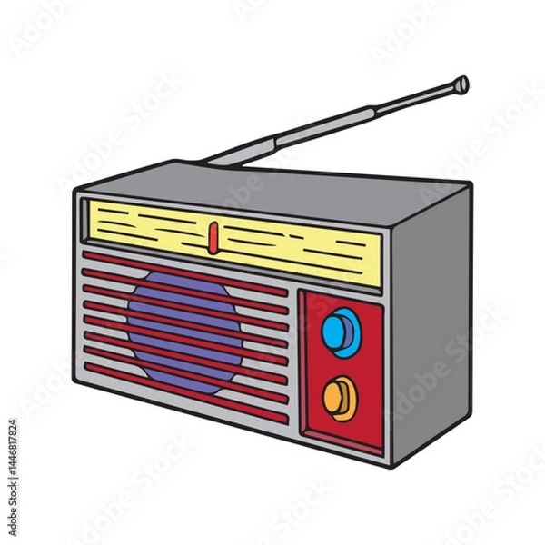 Obraz radio vector illustration