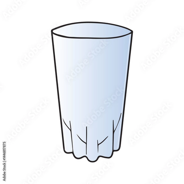 Obraz glass vector illustration