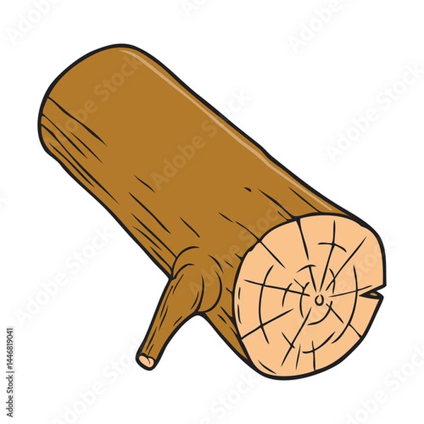 Obraz logs vector illustration