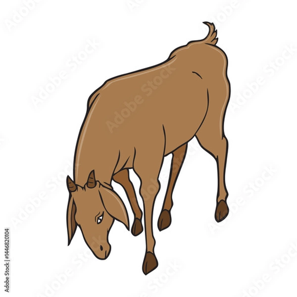 Obraz goat vector illustration