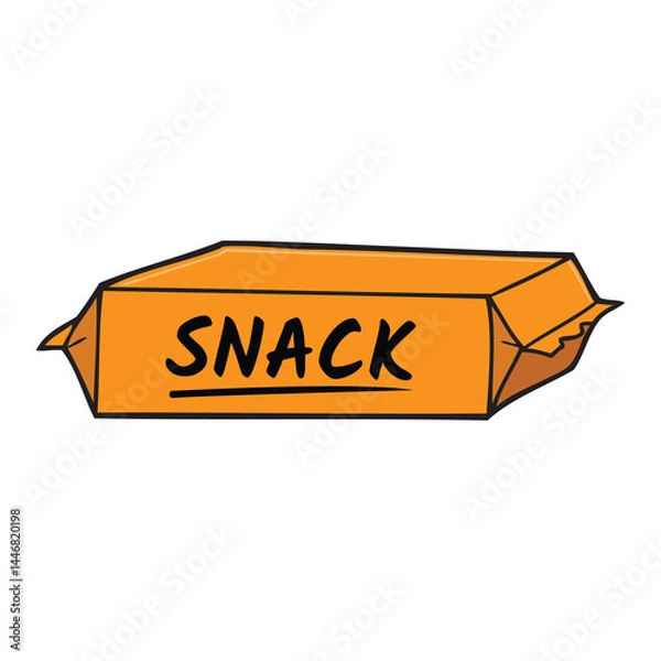 Obraz snack packaging vector illustration