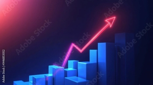 Fototapeta a visually compelling representation of exponential growth and u
