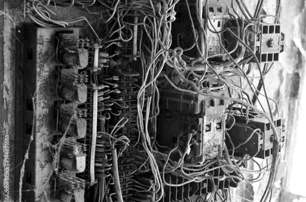 Obraz Old rusty eletrical box