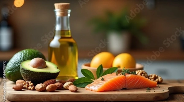 Obraz still life with bottle of wine and fruits