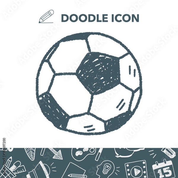 Obraz Doodle soccer
