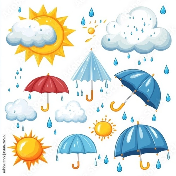 Fototapeta Weather Icons