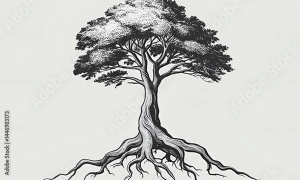 Obraz tree with roots