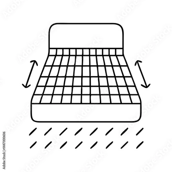 Fototapeta air filter icon, air filter line art - simple line art of air filter, perfect for air filter logos and icons