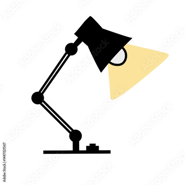 Fototapeta illustration vector spotlight lighting study table