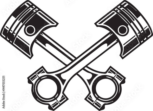 Obraz Piston Silhouette