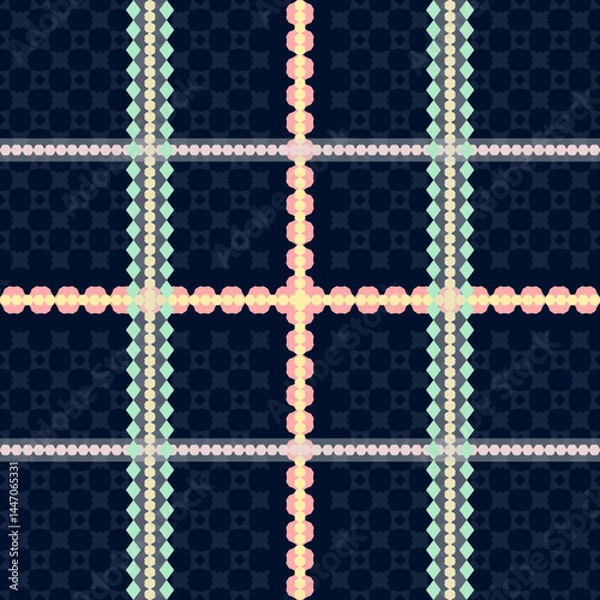 Fototapeta Cross squares abstract pattern