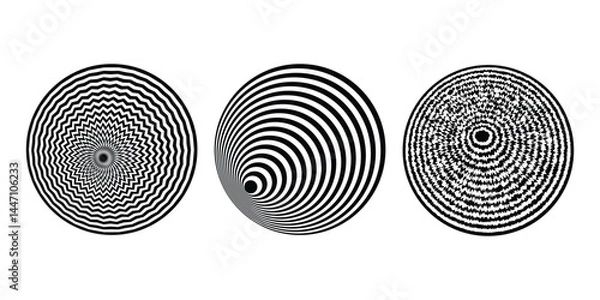 Obraz Hypnotic psychedelic spiral background. Vector illustration. eps 10