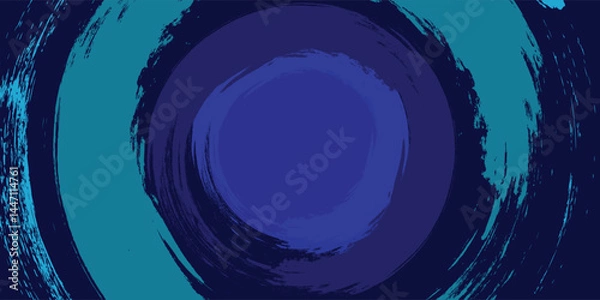 Obraz editable grunge vector circle style background derivative blue color combination