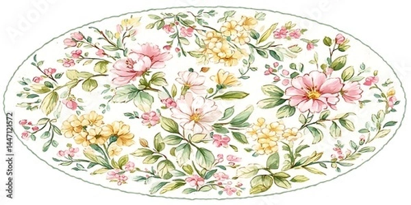 Fototapeta Floral seamless pattern.Pastel flower seamless pattern.Abstract floral seamless pattern 