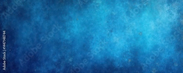 Fototapeta Abstract blue textured background with distressed grunge effect, mottled and faded , metal, design, photography