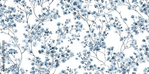 Fototapeta Floral seamless pattern.Pastel flower seamless pattern.Abstract floral seamless pattern 