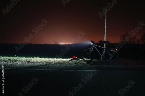 Obraz Bicycle by night