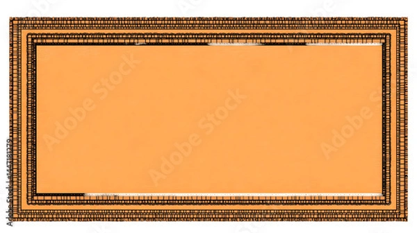 Fototapeta Orange Rectangular Frame Illustration Background