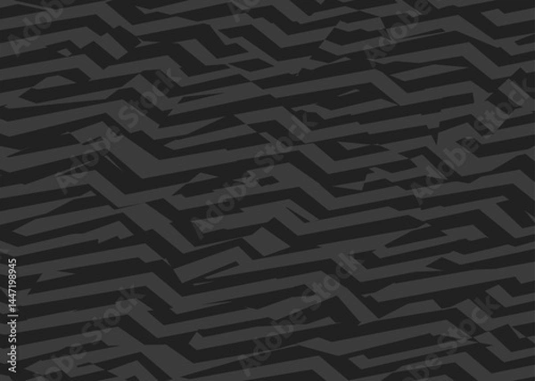 Fototapeta Abstract background with seamless geometric camouflage line pattern