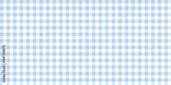 Obraz Seamless pastel blue gingham pattern