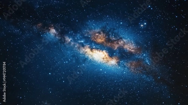 Fototapeta Celestial Tapestry: A Stunning View of the Milky Way Galaxy