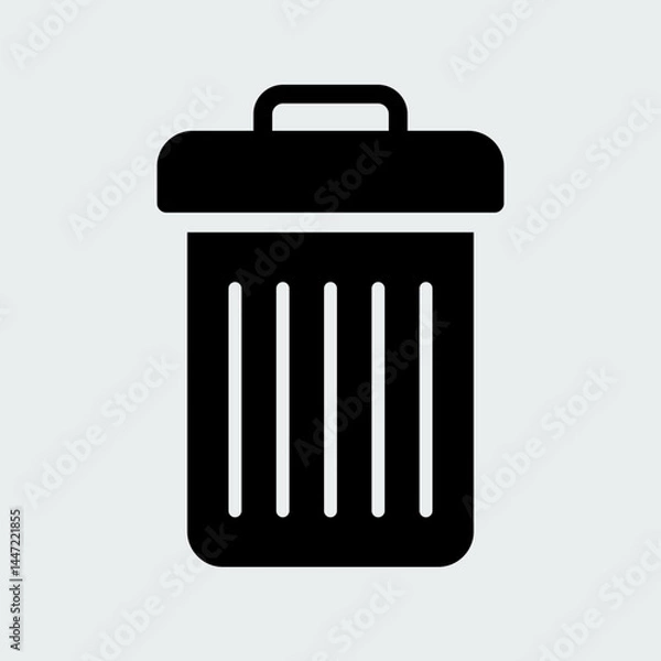 Obraz Recycle, trash icon. Clean, erase, delete symbol