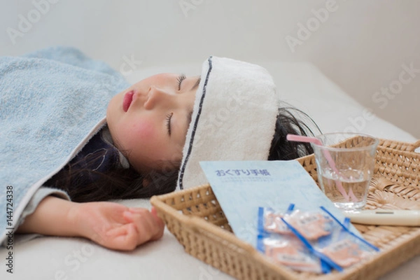 Obraz 病気の子ども