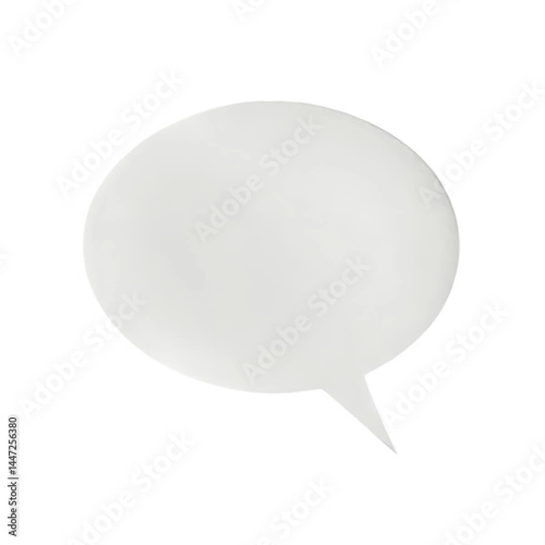 Fototapeta Blank Speech Bubble Free Image for Communication  Conversation Designs isolated on transparent background