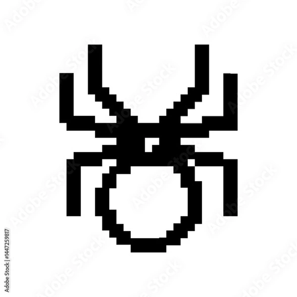 Obraz pixel spider icon