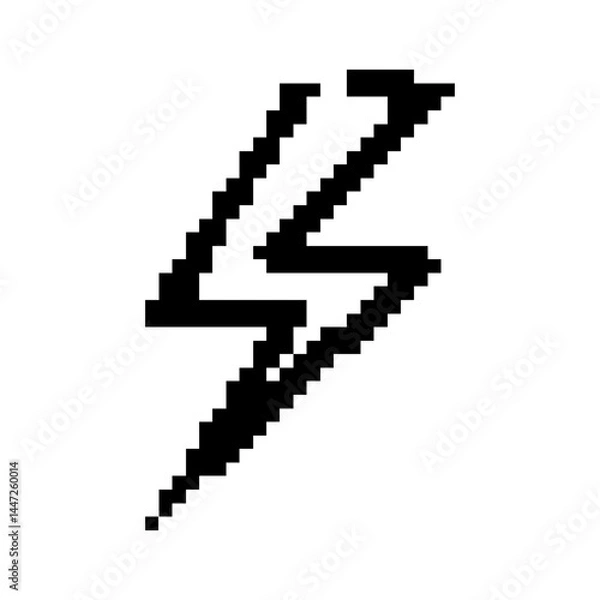 Obraz pixelate electric icon