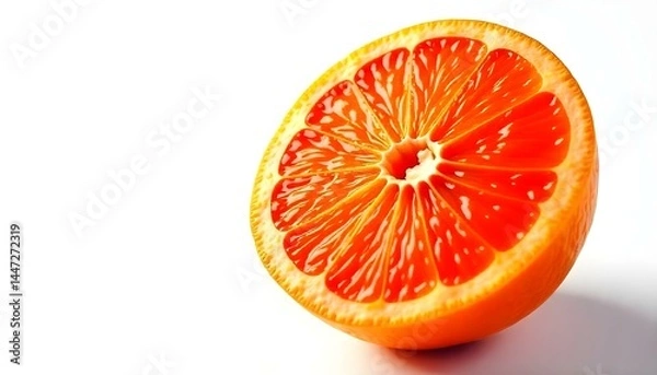 Fototapeta Grapefruit citrus fruit isolated on white background