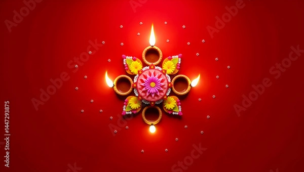 Fototapeta Abstract Spiral Light Pathway with Heart Shape