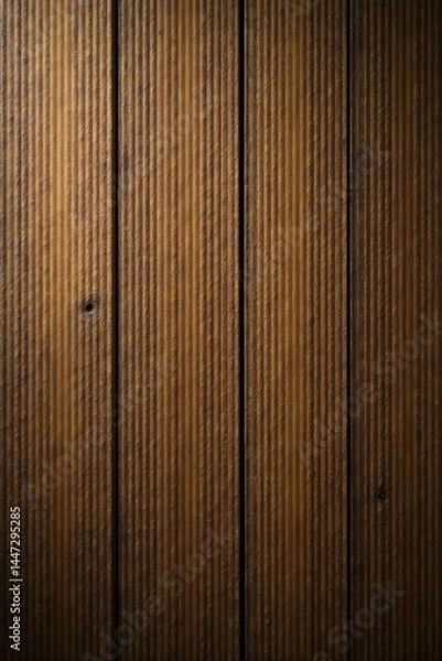 Obraz Dark Brown Wooden Planks with Vertical Grooves Showing Natural Wood Grain Texture Ideal for Backgrounds and Design Projects