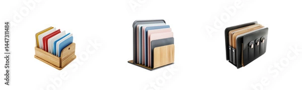 Fototapeta Stylish and Modern Desk Organizers for Home and Office Use