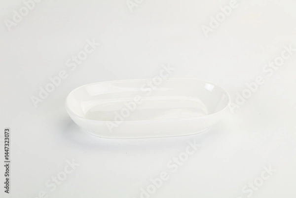 Obraz White ceramic empty bowl dishware
