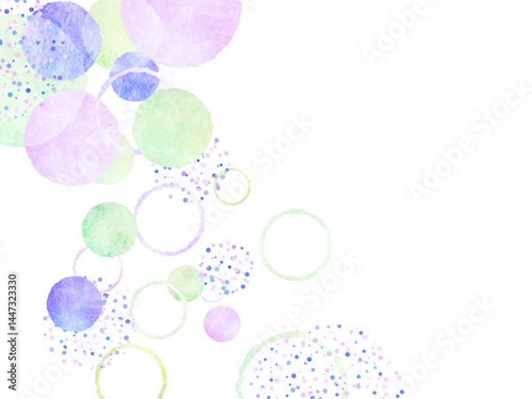 Obraz 抽象的な丸の背景イラスト