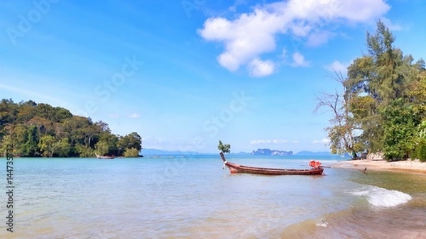 Fototapeta Boot am Strand