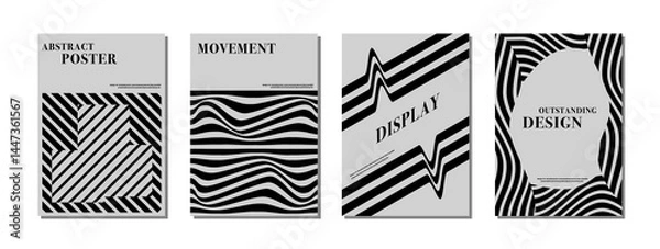 Obraz Abstract background template layout design. This is a black gray graphic creative template creative vector illustration. black gray. Design for book cover, brochure, poster, banner, marketing,