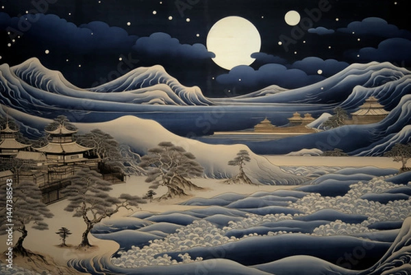 Fototapeta japanese abstract art